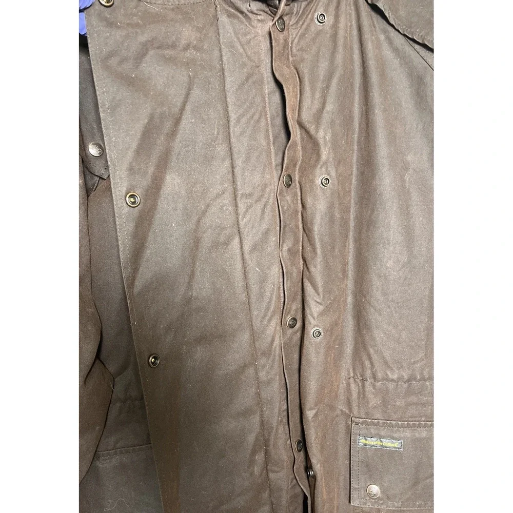 AUSTRALIAN OUTBACK Outfitters Genuine Duster Coat Mens Size L Oilskins Liner